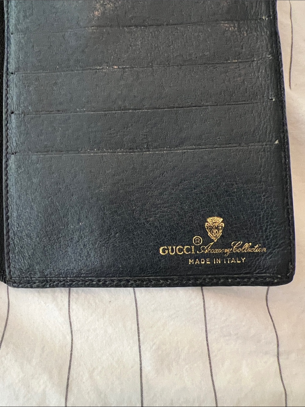 Vintage Gucci Black and Beige GG Canvas Continental Wallet - Picture 4 of 11